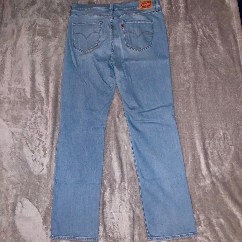 Straight Levi’s Blue Jeans - Picture 2 of 2